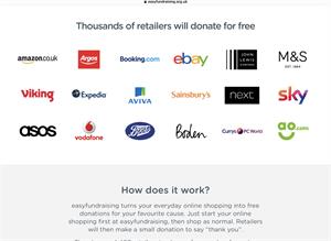 Shopping on line means funds raised
